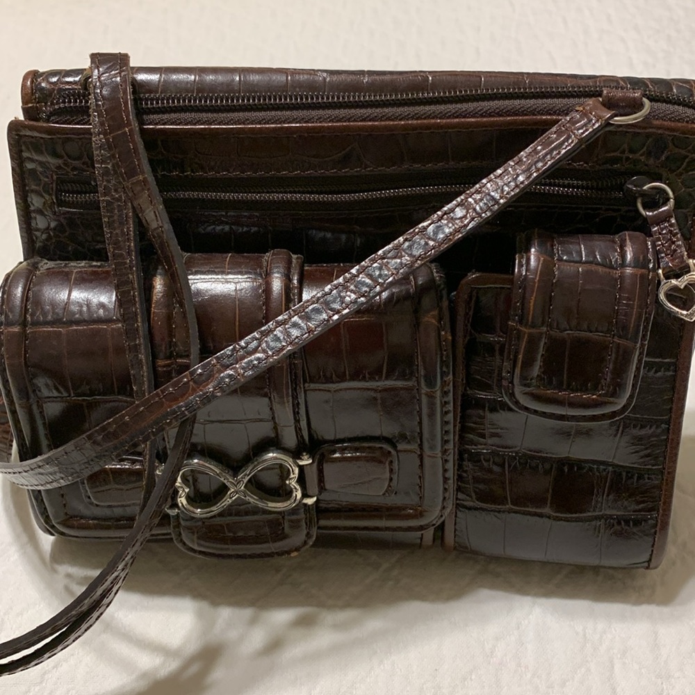 Brighton Brown Crossbody Multi Function Purse - image 5